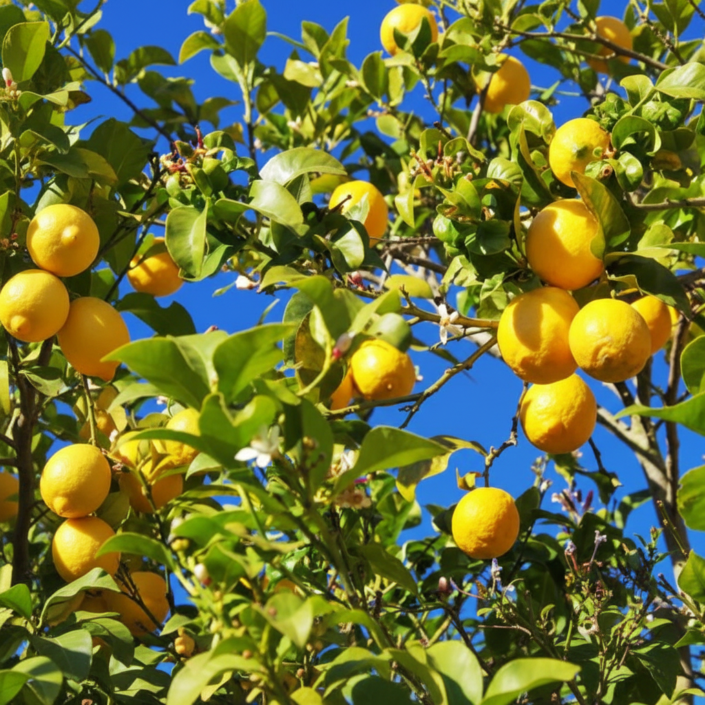 Zitronen am Baum andere Anordnung